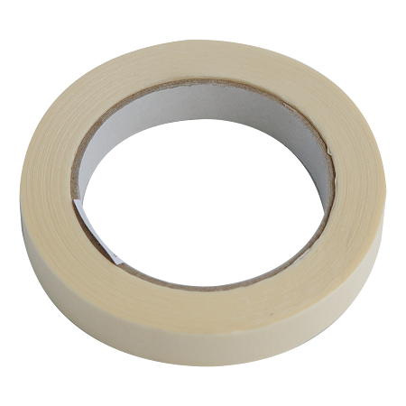 Banda mascare, crem, interior/exterior,rezistenta la 80°C, 19 mm