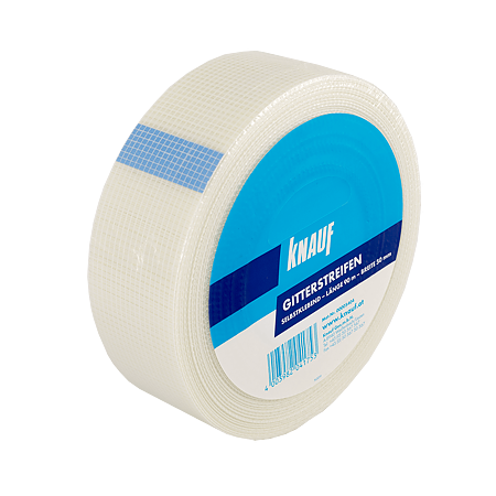 Banda autoadeziva pentru armare rosturi tip retea Knauf, fibra de sticla, 50 mm x 90 m