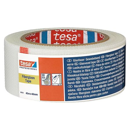 Banda autoadeziva Tesa, pentru imbinare, fibra de sticla, 45 m x 48 mm