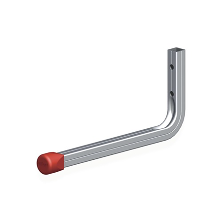Carlig de perete, tip L, aluminiu, 130 x 200 mm