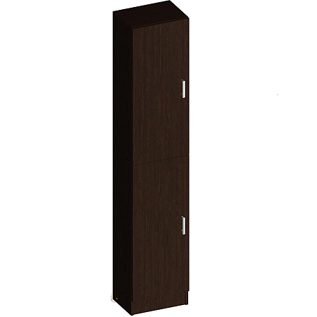 Dulap cu rafturi pal melaminat, o usa, wenge, 40 x 28 x 202 cm