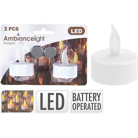 Set 2 lampi tip lumanare, 1 x LED, 18 mm Set 2 lampi tip lumanare, 1 x LED, 18 mm