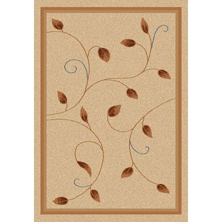 Covor modern Sofia, polipropilena heat set, bej, 75 x 150 cm