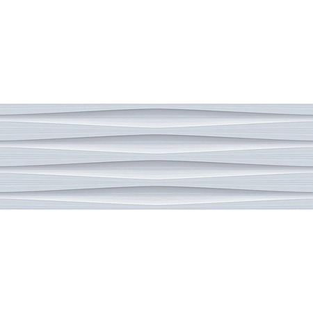 Faianta baie rectificata glazurata Baleno Aqua, gri, lucios, model, 75 x 25 cm