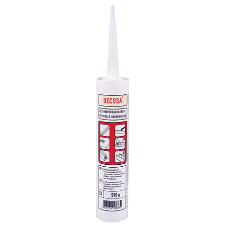Adeziv universal pentru decoratiuni din polistiren/poliuretan Decosa, 310 ml 