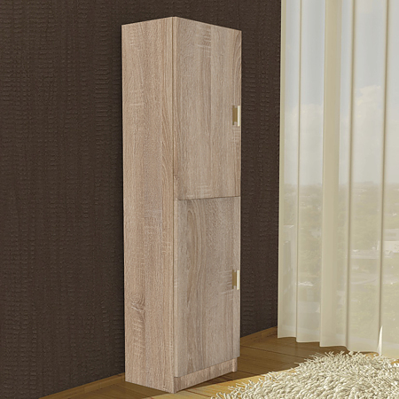 Dulap cu 5 rafturi pal melaminat, sonoma, 40 x 28 x 202 cm