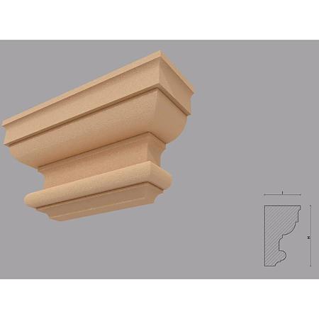 Capitel pentru pilastru FP704, polistiren EPS100 + mortar, 250 x 110 x 280 mm