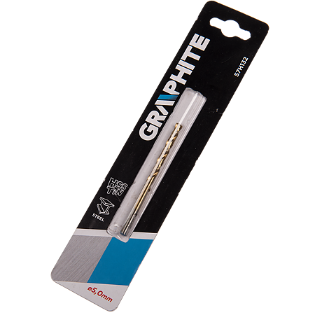 Burghiu Graphite, HSS-TiN, pentru metal, 5 mm
