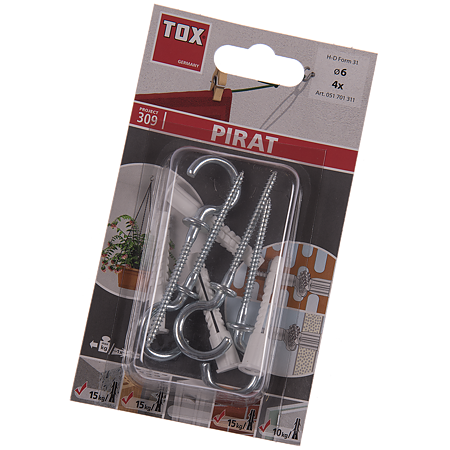 Diblu Pirat Lenny cu carlig tip 31, 6 x 41 mm