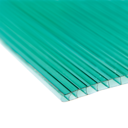 Policarbonat multicelular Carboplak, verde, 3 m x 2,1 m, grosime 6 mm