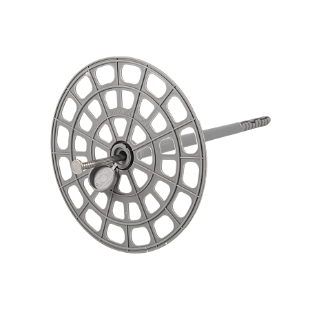 Ansamblu fixare vata bazaltica, 160 mm, flansa + diblu + cui, 50 buc/pachet