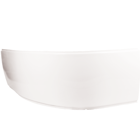 Masca frontala cada de colt pe stanga Silvana, acril sanitar, alb, 1500 x 700 mm