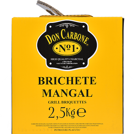 Brichete mangal gratar Don Carbone, mangal, cutie carton, 2,5 kg
