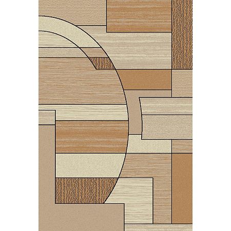 Covor modern Lotus 538/180, polipropilena heat-set, model bej, 80 x 200 cm