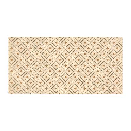 Faianta decorativa Cesarom Fabric Medalion bej, design geometric, 20,2 × 40,2 cm